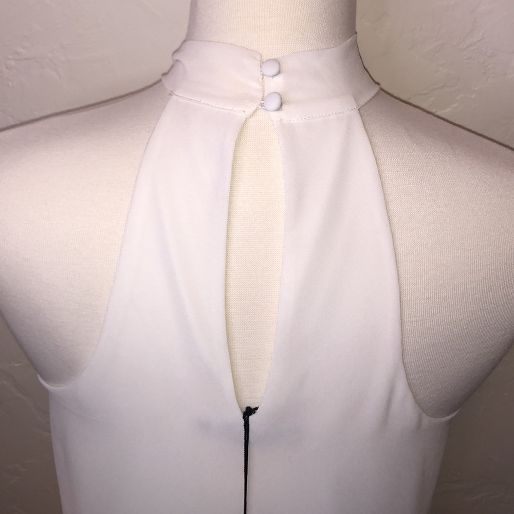 Mixology This is Love Decker White Front Cross Dress Women’s Size Small - Picture 4 of 8
